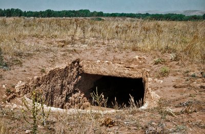 Ruins of the prenuragic city on the megalithic site of Anghelu Ruju: the central tower. 20th century BC. Alghero, Sardinia, Italy by Sardinia Nuragic Civilization