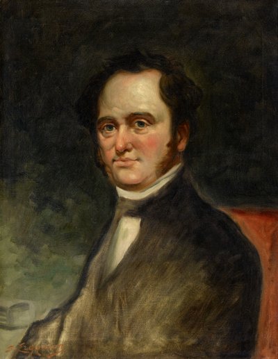 Portrait of Moses Austin by Sarkis Erganian