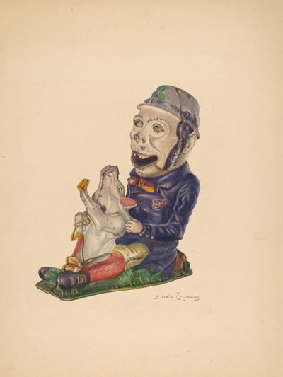 Toy Bank: Paddy and the Pig by Sarkis Erganian