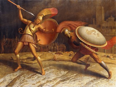 Hector and Achilles by Sascha Schneider
