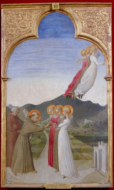 The Mystical Marriage of St. Francis of Assisi by Sassetta
