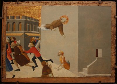 The Blessed Ranieri Frees the Poor from a Florentine Jail, from Borgo del Santo Sepolcro Altarpiece, 1437-1444 by Sassetta