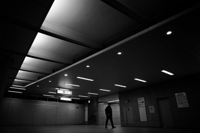 Lone Man Walking by Satoshi Hata