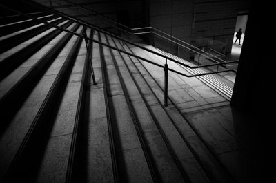 Shadowed City Steps by Satoshi Hata