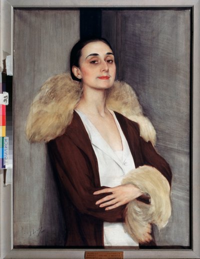 Portrait of Melita Tchalokashvili, 20th century by Savelij Abramovich Sorin