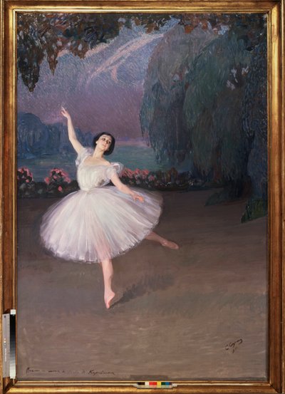 The Tamara Karsavina Ballerina in Sylphide by Savelij Abramovich Sorin