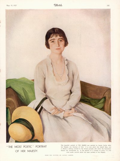 Portrait of Her Majesty Queen Elizabeth by Savely Sorine