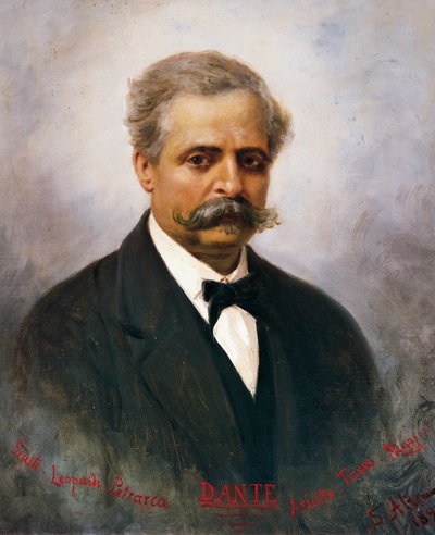 Portrait of Francesco De Sanctis, Italian literary critic and historian by Saverio Altamura