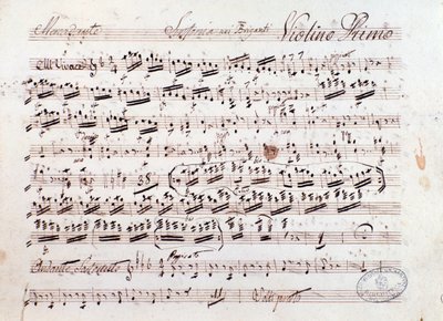 Musical Score of I Briganti Opera by Mercadante (1836) by Saverio Mercadante