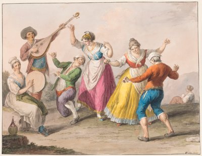 Tarantella Dancers by Saverio della Gatta