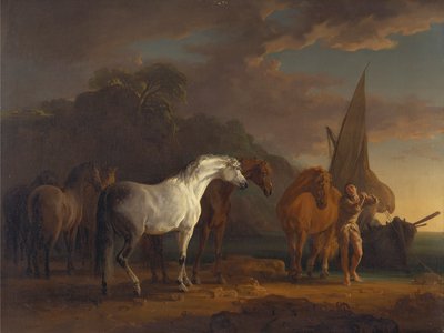 Gulliver Taking His Final Leave of the Land of the Houyhnhnms by Sawrey Gilpin