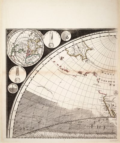 A New and Correct Map of the World (Section) by Sayer & Bennett