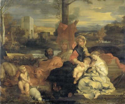 The Mystic Marriage of St Catherine by Sébastien Bourdon (follower of)