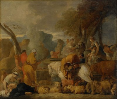 Abraham in Egypt by Sébastien Bourdon