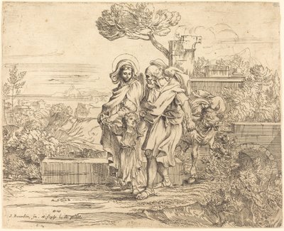 The Rest on the Flight into Egypt by Sébastien Bourdon