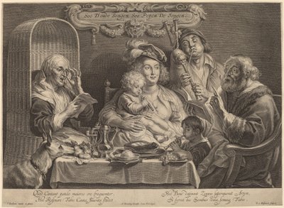 The Family Concert by Schelte Adams Bolswert after Jacob Jordaens