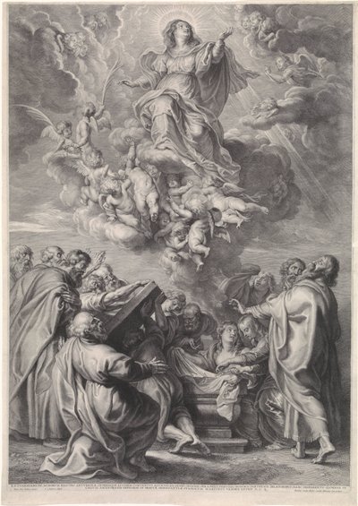 Ascension of Mary with Apostles by Schelte Adamsz. Bolswert