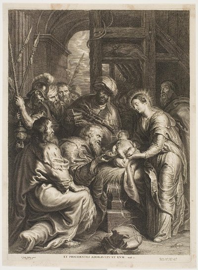 Adoration of the Kings by Schelte Adamsz. Bolswert