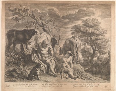 Mercury and Argus by Schelte Adamsz. Bolswert