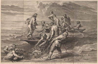 Miraculous Catch of Fish Ait ad Simonem Jesus, nole timere: ex hoc iam, homines eris capiens by Schelte Adamsz. Bolswert