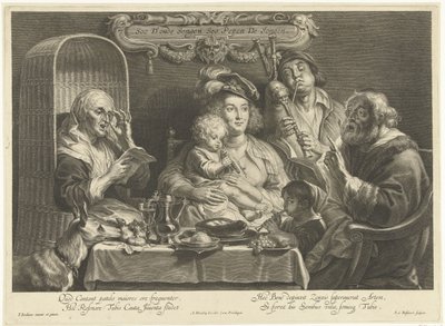 As the Old Sing, So the Young Pipe by Schelte Adamsz. Bolswert