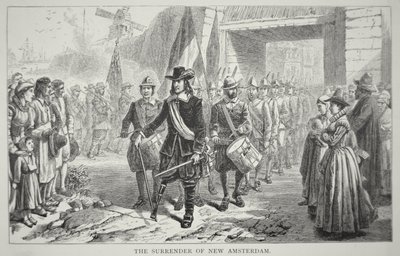 Governor Peter Stuyvesant Surrenders New Amsterdam to the British in 1664 by School American