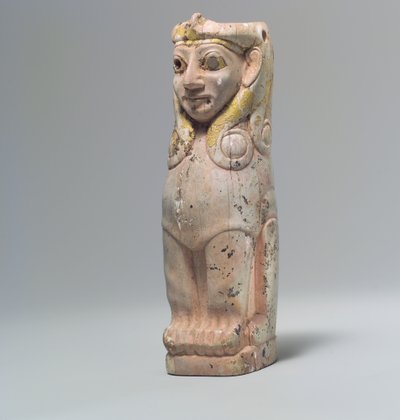 Furniture support: female sphinx with Hathor-style curls, c.18th century BC by School Anatolian