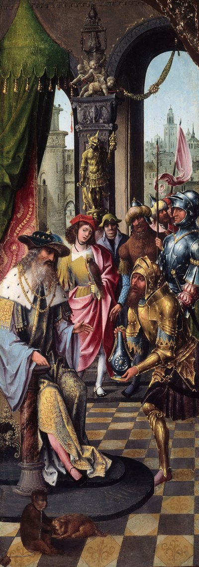 King David Receiving the Cistern Water of Bethlehem by School Antwerp