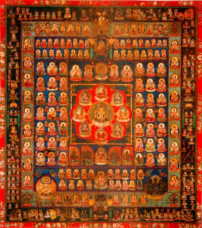 Buddhism: Mandala Taizokai (Garbhadhatu) by School Asian