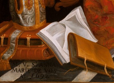 Saint Augustine in Adoration of the Holy Mary by School Belgian