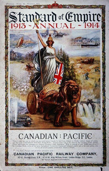 Advertisement on the cover of the Standard of Empire Annual 1913-14 by School Canadian