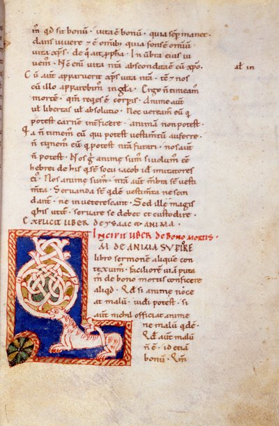 Miniature Old Testament Page (13th Century) by School Carolingian