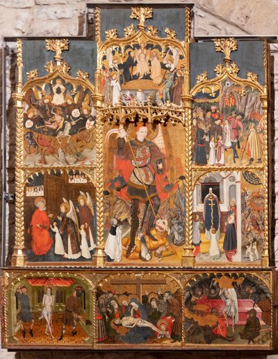 Altarpiece of Sant Miquel by School Catalan