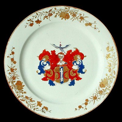 A Chinese Imari porcelain charger with the arms of Valckenier of Amsterdam, c.1750 by School Chinese