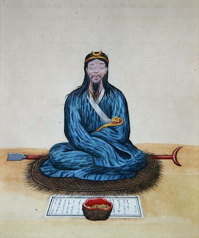 A Penitent Bonze, c.1785 by School Chinese