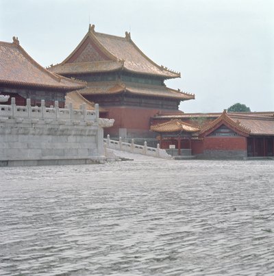 Double-eaved pavilion and marble terrace, Ming Dynasty by School Chinese