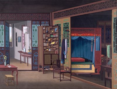 Interior of a Chinese house in Canton by School Chinese