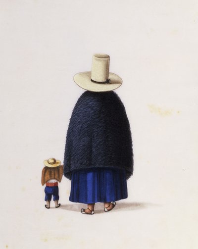 Mother and Child by School Chinese