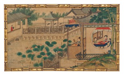 One of Twenty-Four Scenes from Dream of the Red Chamber by School Chinese