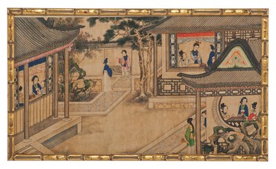One of Twenty-Four Scenes from Dream of the Red Chamber by School Chinese