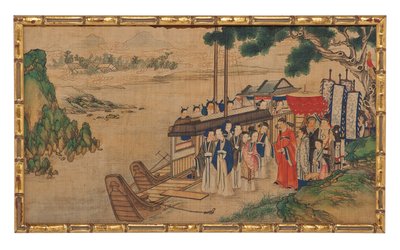 One of Twenty-Four Scenes from Dream of the Red Chamber by School Chinese