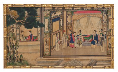 One of Twenty-Four Scenes from Dream of the Red Chamber by School Chinese