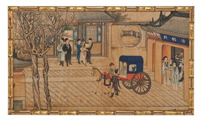 One of Twenty-Four Scenes from Dream of the Red Chamber by School Chinese