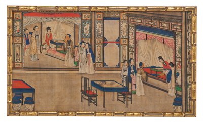 One of Twenty-Four Scenes from Dream of the Red Chamber by School Chinese