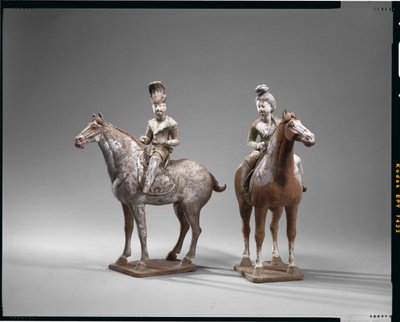 Two Equestrian Figures, Tang Dynasty by School Chinese