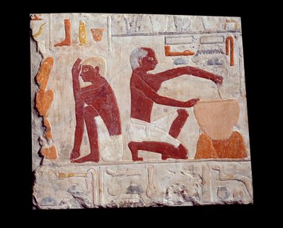 Ancient Egyptian Art: Baking Bread by School Egyptian