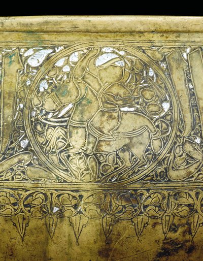 Detail of a Mamluk bowl, c.1351 by School Egyptian