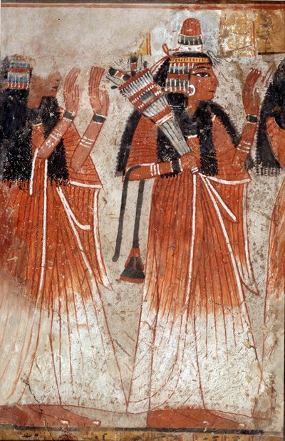 Egyptian Antiquity: Fragment of Mural from Niay