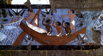 Luxor, Thebes: Left bank of the Nile. Site of Deir el-Medina. Village and necropolis of artisans: tomb of Ipuy 18th Dynasty. by School Egyptian