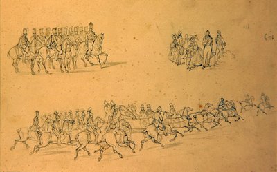 A Sketch of Horses by School English